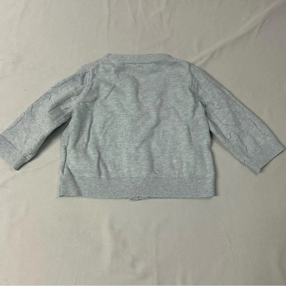 GAP - long sleeve button down cardigan sweater - cat design. size 3-6 months - Picture 3 of 4